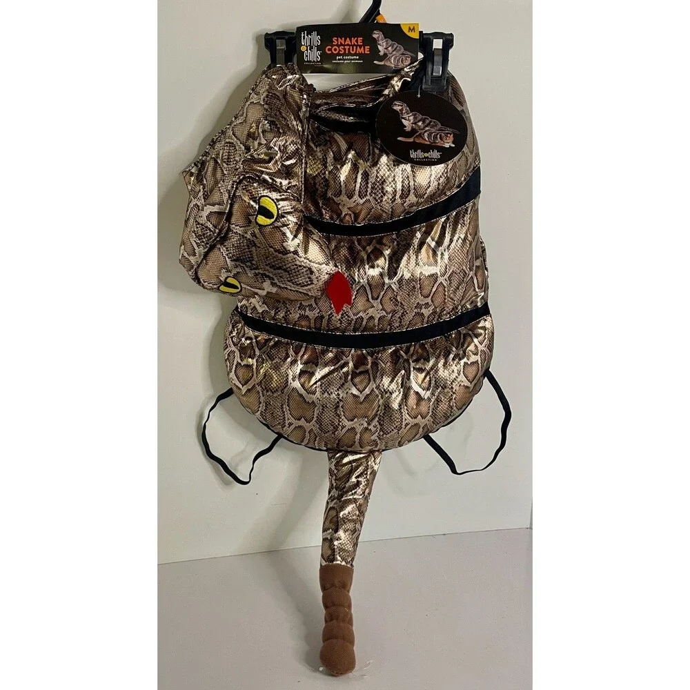 Halloween Pet Dog Cat SNAKE COSTUME Size Medium Thrills & Chills